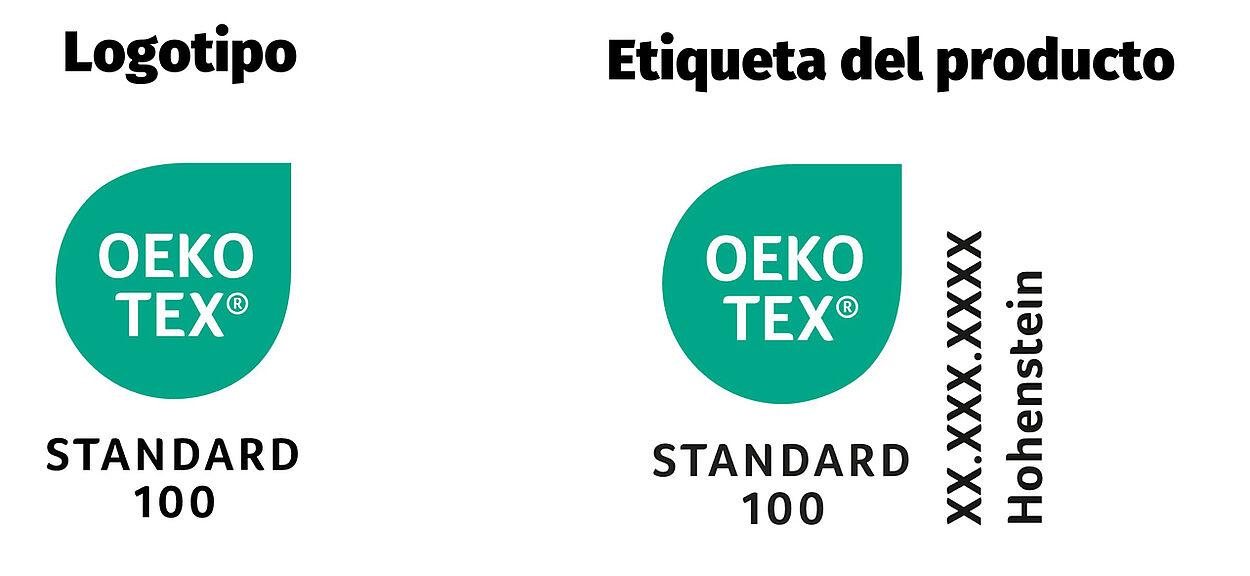 Logotipo y etiqueta OEKO-TEX® STANDARD 100